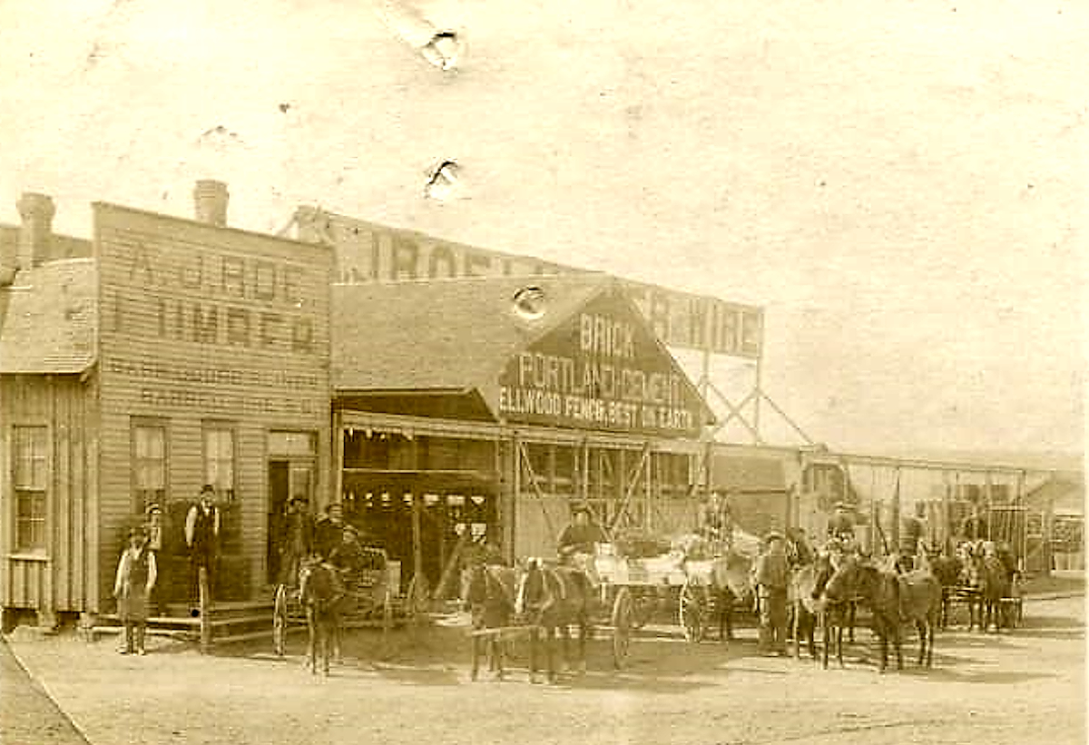 Lumber Yard in Colorado City in 1904